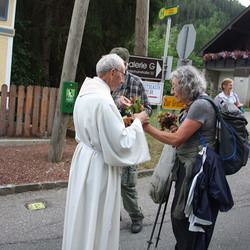 Empfang beim Waitschacher Kreuz